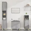 Image de Ensemble de meubles de salle de bain 3 pcs Sonoma gris