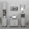 Image de vidaXL Ensemble de meubles de salle de bain 3 pcs Sonoma gris3185595