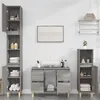 Image de Ensemble de meubles de salle de bain 3 pcs Sonoma gris