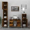 Image de Ensemble de meubles de salle de bain 3 pcs Chêne fumé