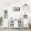 Image de Ensemble de meubles salle de bain 3 pcs blanc bois d ingénierie