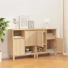 Image de vidaXL Buffets 2 pcs chêne sonoma 60x35x70 cm bois d'ingénierie