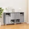 Image de vidaXL Buffets 2 pcs, Meuble de Rangement avec Compartiments et Portes, Armoire de Rangement , Organisateur Intérieur Salon, Scandinave, Sonoma Gris Bois d'Ingénierie 3185725