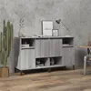 Image de vidaXL Buffets 2 pcs, Meuble de Rangement avec Compartiments, Armoire de Rangement , Organisateur Intérieur Salon, Industriel, Sonoma Gris Bois d'Ingénierie