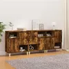 Image de vidaXL Buffets 3 pcs chêne fumé 60x35x70 cm bois d'ingénierie3185740