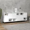 Image de Buffets 3 pcs blanc 60x35x70 cm bois d ingénierie