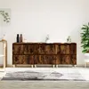 Image de vidaXL Buffets 3 pcs chêne fumé 60x35x70 cm bois d'ingénierie3185772
