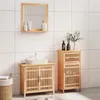 Image de Ensemble de meubles de salle de bain 3 pcs Bois massif de noyer