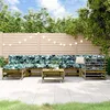 Image de Salon de jardin modulable Vidaxl bois bois 8 pieces 8 personnes