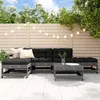 Image de Salon de jardin modulable Vidaxl bois massif gris 6 pieces 62.0 x 62.0 x 32 6 personnes