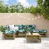 Image de Salon de jardin modulable Vidaxl bois bois 6 pieces x 57.5 x 60 6 personnes