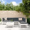 Image de vidaXL Salon de Jardin avec Coussins 7 pcs, Canapés avec Dossier et Accoudoir, Ensemble de Meubles avec Table Basse Patio 3185977