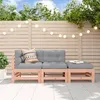 Image de vidaXL Salon de Jardin avec Coussins 3 pcs, Canapé avec Dossier et Accoudoir, Ensemble de Meubles avec Table Basse Patio 3186037