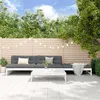 Image de Salon de jardin modulable VIDAXL bois massif blanc 4 pieces x 120 x 69 4 personnes
