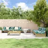 Image de Salon de jardin modulable VIDAXL Bois bois 6 pieces x 120 x 69 6 personnes