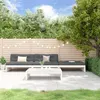 Image de vidaXL Salon de Jardin avec Coussins 4 pcs, Canapé avec Dossier, Ensemble de Meubles avec Table Basse Patio Terrasse, 3186138