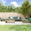 Image de Salon de jardin modulable Vidaxl bois bois 5 pieces x 120 x 69 5 personnes