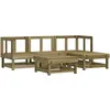 Image de 5 personnes Vidaxl bois 5 pieces bois salon de jardin modulable