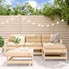Image de Salon de jardin modulable VIDAXL Bois massif marron 5 pieces x 66 x 70.5 4 personnes
