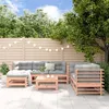 Image de Salon de jardin modulable Vidaxl bois massif 7 pieces 5 personnes x 63.5 x 60 cm