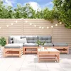 Image de Salon de jardin modulable Vidaxl bois massif bois 6 pieces x 63.5 x 60 6 personnes