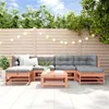 Image de Salon de jardin modulable Vidaxl bois massif bois 7 pieces x 57.5 x 60 7 personnes