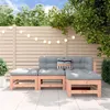 Image de Salon de jardin modulable vidaxl bois massif 3 personnes x 63.5 x 60 cm 4 pieces