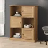 Image de vidaXL Bibliothèque VIGO 90x35x114,5 cm bois massif de pin, étagère, étagère à livres, armoire d'affichage, armoire de rangement, étagère de rangement 353181