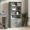 Image de vidaXL Boekenkast VIGO 85x35x170 cm massief grenenhout grijs353198
