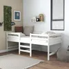 Image de Cadre de lit sans matelas blanc 90x200 cm bois de pin massif