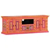Image de vidaXL Meuble TV rose 110x30x40 cm bois massif de manguier353907