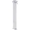 Image de vidaXL Waterzuil vierkant 100 cm roestvrij staal364499