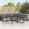 Image de vidaXL 2-delige Tuinset staal antracietkleurig3187260