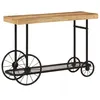 Image de Table console 112x36x76 cm bois massif de manguier et fer
