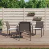Image de vidaXL Ensemble à Manger de Jardin avec Coussins 5 pcs, Chaises à Manger avec Accoudoirs, Ensemble de Meubles avec Table, 3186938