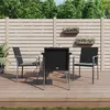 Image de vidaXL Ensemble à Manger de Jardin avec Coussins 5 pcs, Chaises à Manger avec Accoudoirs, Ensemble de Meubles avec Table, 3186940