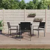 Image de vidaXL 5-delige Tuinset poly rattan en staal3187004