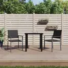 Image de vidaXL 3-delige Tuinset met kussens poly rattan en staal3187019