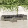Image de vidaXL Salon de Jardin avec Coussins 7 pcs, Ensemble de Meubles de Terrasse, Mobilier d'Extérieur, Canapé de Patio, Moderne, 3187277
