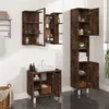 Image de Ensemble d armoires de salle de bain 3 pcs chêne fumé