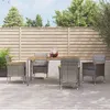 Image de vidaXL 5-delige Tuinset met kussens poly rattan grijs3187366