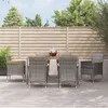 Image de vidaXL 7-delige Tuinset met kussens poly rattan grijs3187367