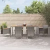 Image de vidaXL 7-delige Tuinset met kussens poly rattan grijs3187368