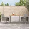 Image de vidaXL 3-delige Tuinset met kussens poly rattan grijs3187404