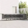 Image de vidaXL Salon de Jardin avec Coussins 6 pcs, Ensemble de Meubles de Terrasse, Mobilier d'Extérieur, Canapé de Patio, Moderne, 3187509