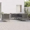 Image de vidaXL 7-delige Loungeset met kussens poly rattan grijs3187541