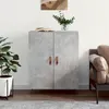 Image de vidaXL Buffet gris béton 69,5x34x90 cm bois d'ingénierie827696