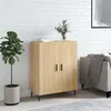 Image de vidaXL Buffet, Armoire, Placard avec Pieds, Meuble de Rangement, Organisateur de Salon Salle de Séjour, Moderne, Chêne Sonoma Bois d'Ingénierie