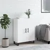 Image de Buffet Blanc brillant 69,5x34x90 cm Bois d ingénierie