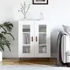 Image de Buffet blanc 69,5x34x90 cm bois d ingénierie